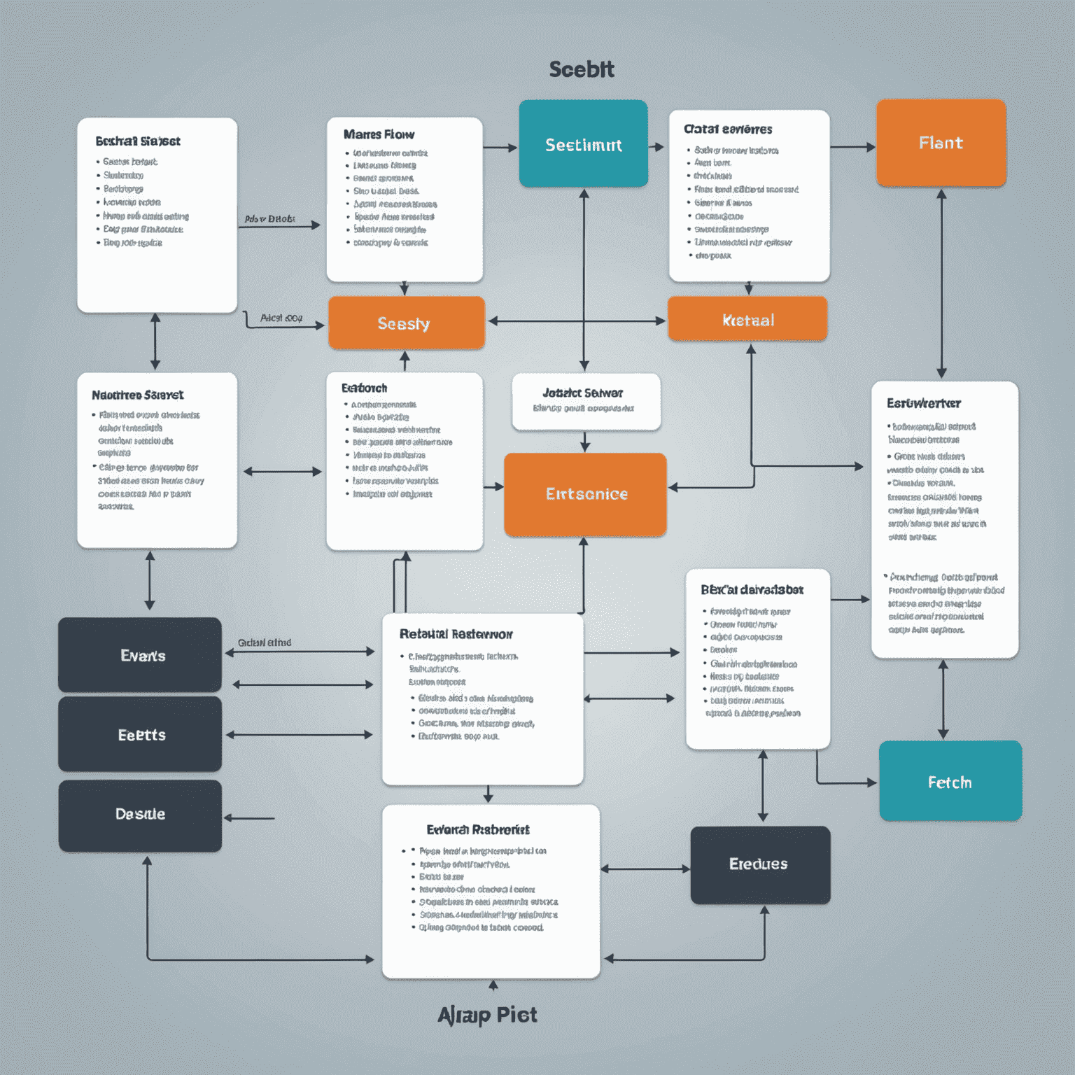 Diagrama mostrando el flujo de datos entre el cliente y el servidor utilizando AJAX y Fetch API